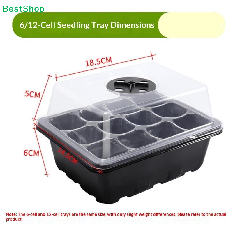 6/12-Cell Home Seed Starter Tr - đánh giá và giá Humidity Dome Kit